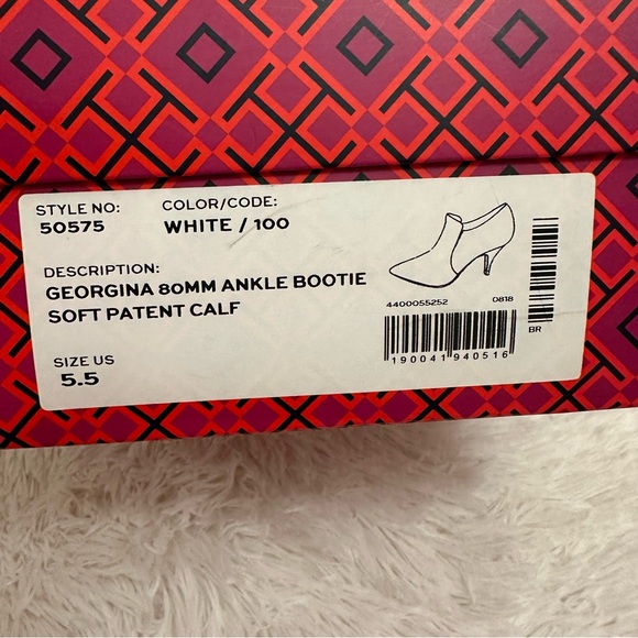 Tory Burch Georgina White Ankle Bootie Size: 5.5 - Picture 11 of 16